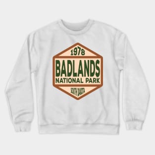 Badlands National Park badge Crewneck Sweatshirt